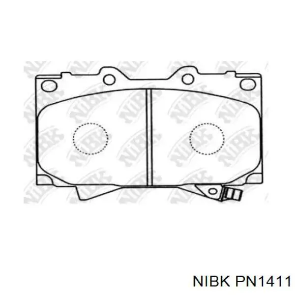 Comprar PN1411 Nibk Pastillas delanteras de freno