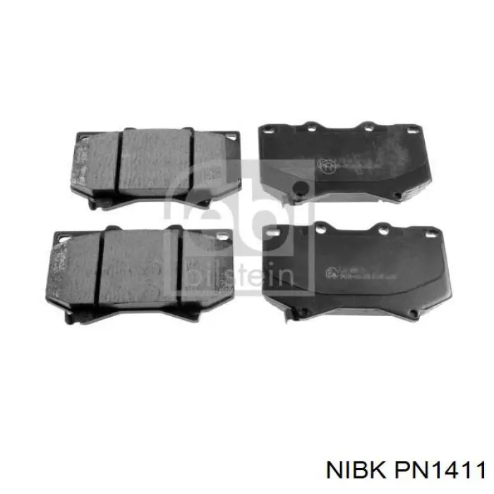 PN1411 Nibk Pastillas delanteras