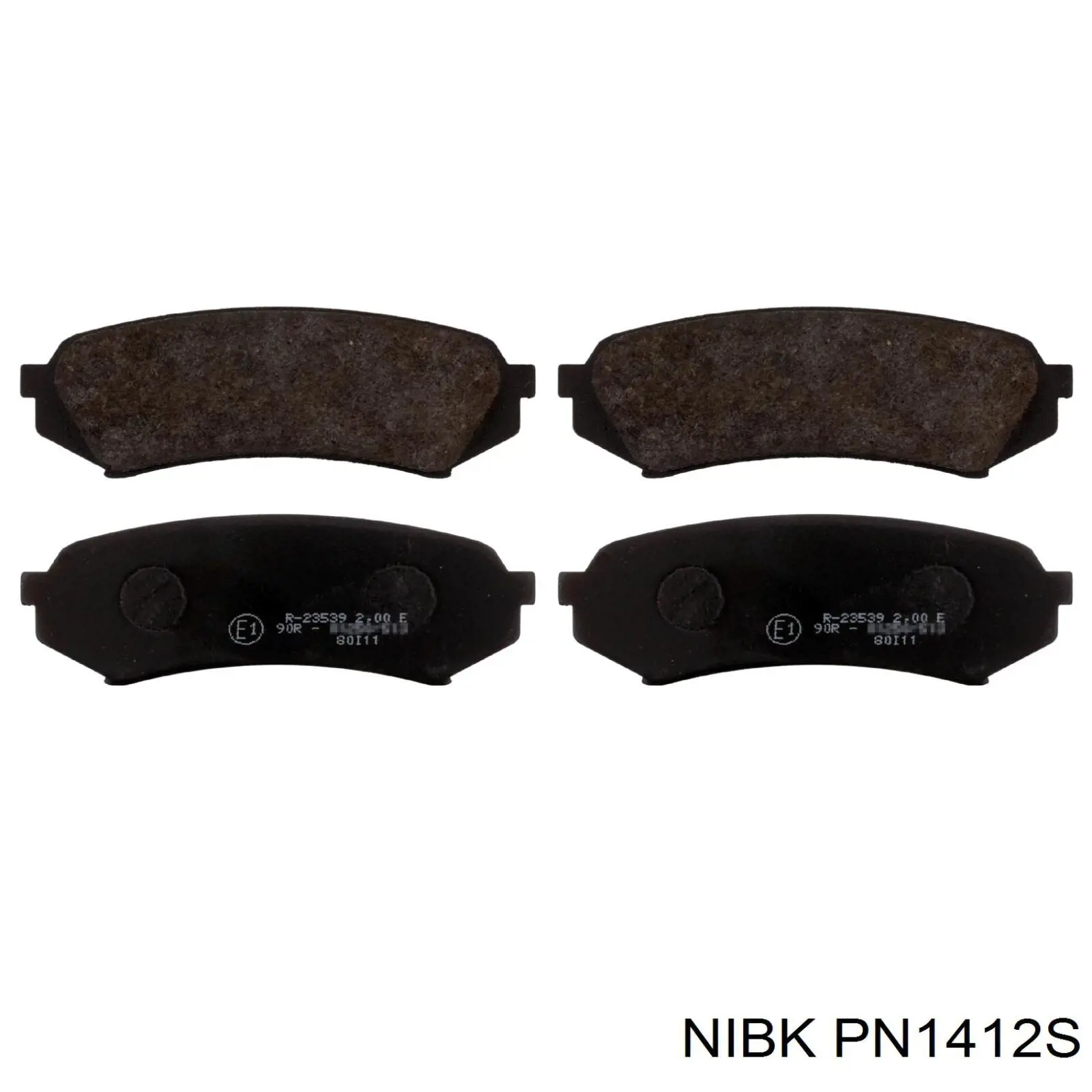 PN1412S Nibk pastillas de freno traseras