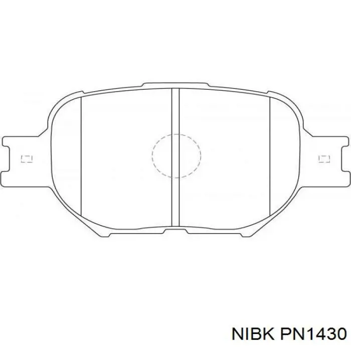 PN1430 Nibk pastillas de freno delanteras