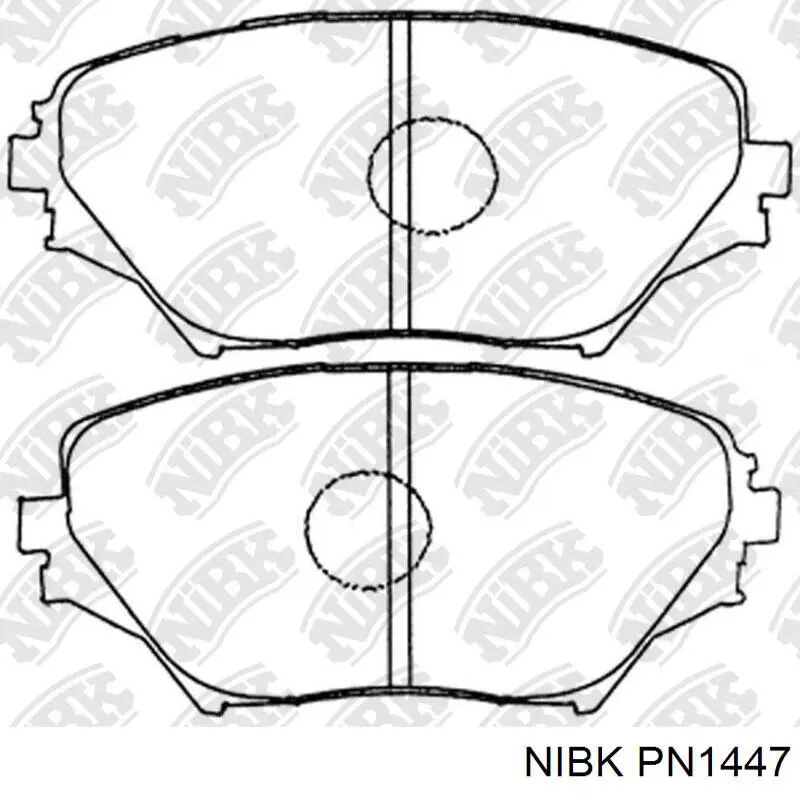 PN1447 Nibk pastillas de freno delanteras