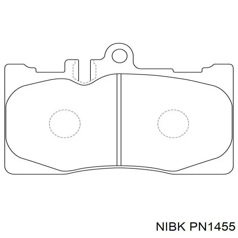 PN1455 Nibk pastillas de freno delanteras