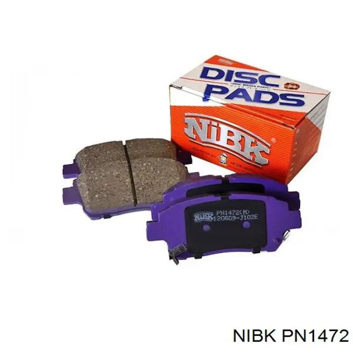 Pastillas de freno delanteras PN1472 Nibk