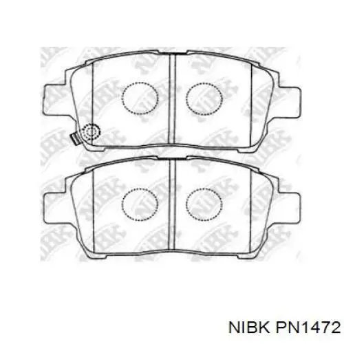 Pastillas freno delanteras Nibk PN1472 precio, desde 41,49 USD