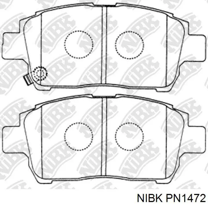 PN1472 Nibk Pastillas delanteras