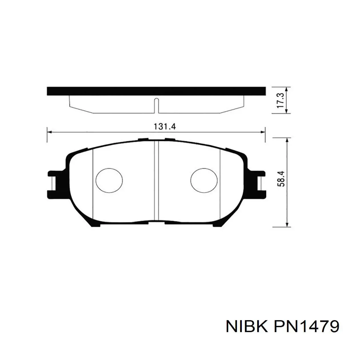 PN1479 Nibk Pastillas delanteras
