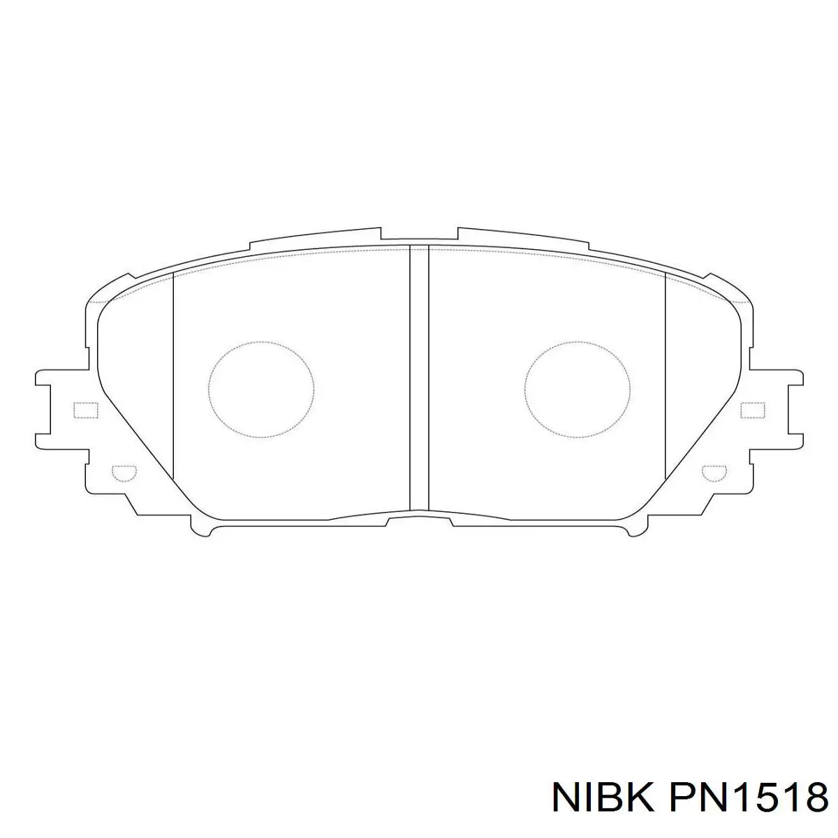 PN1518 Nibk pastillas de freno delanteras