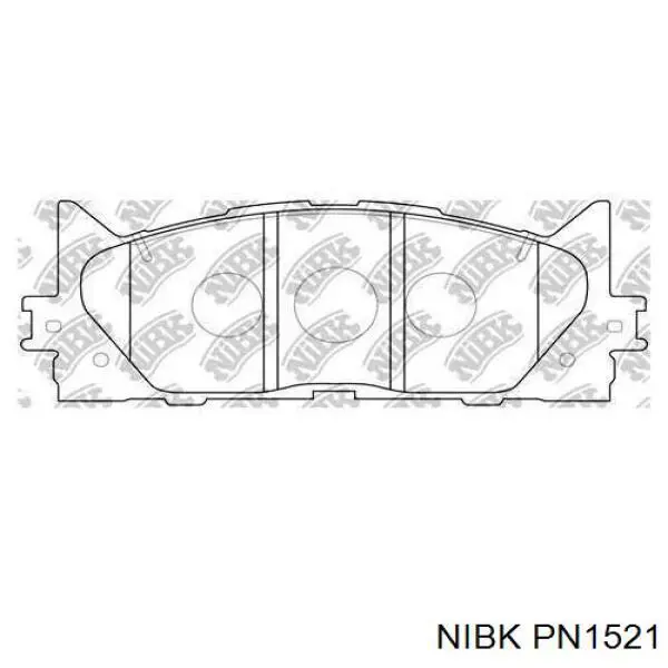 Pastillas de freno PN1521 Nibk