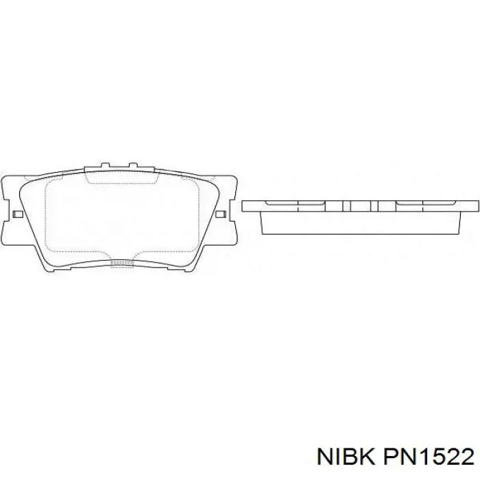 Pastillas traseras de freno Nibk PN1522 precio, desde 17,39 EUR