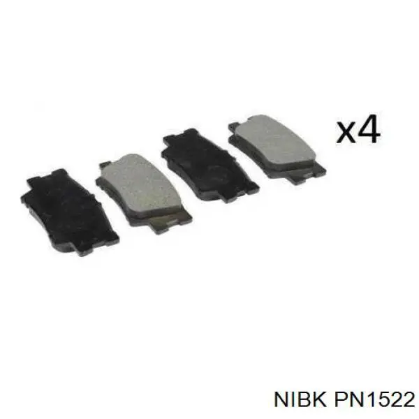 Comprar PN1522 Nibk Pastillas de freno traseras
