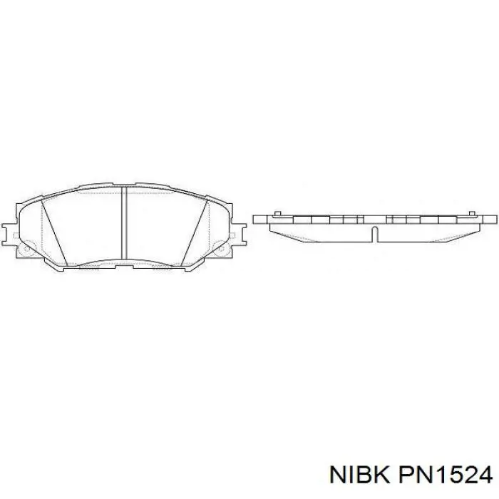 PN1524 Nibk pastillas de freno delanteras