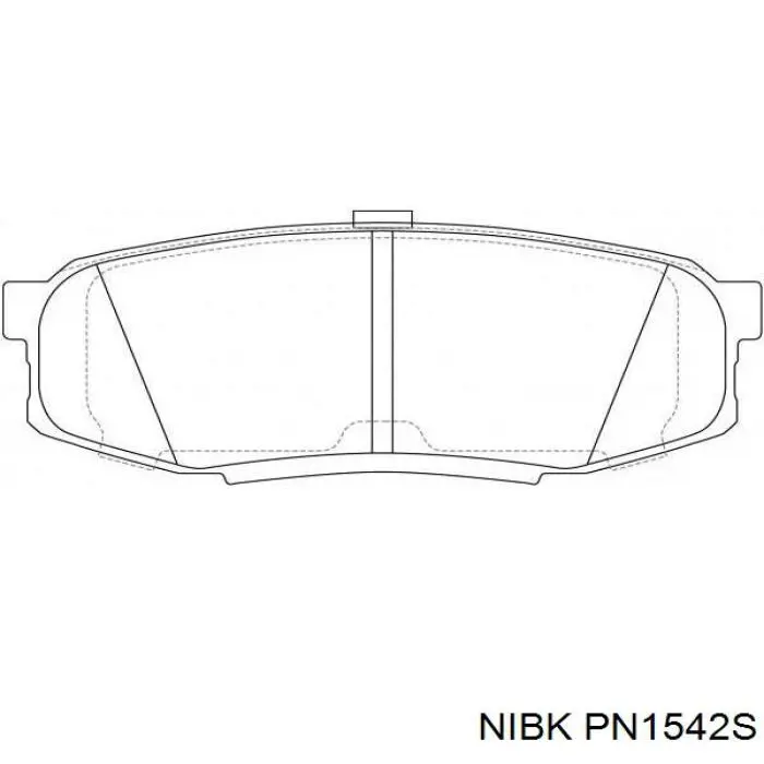 PN1542S Nibk pastillas de freno traseras