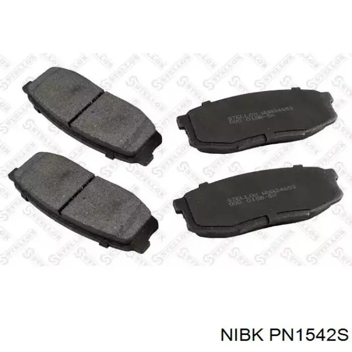 PN1542S Nibk Pastillas freno traseras