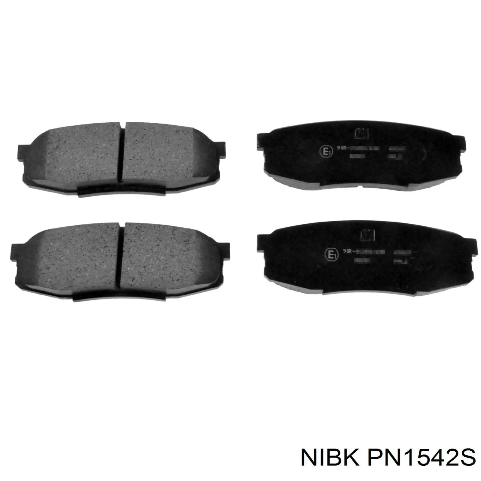 Pastillas de freno traseras PN1542S Nibk