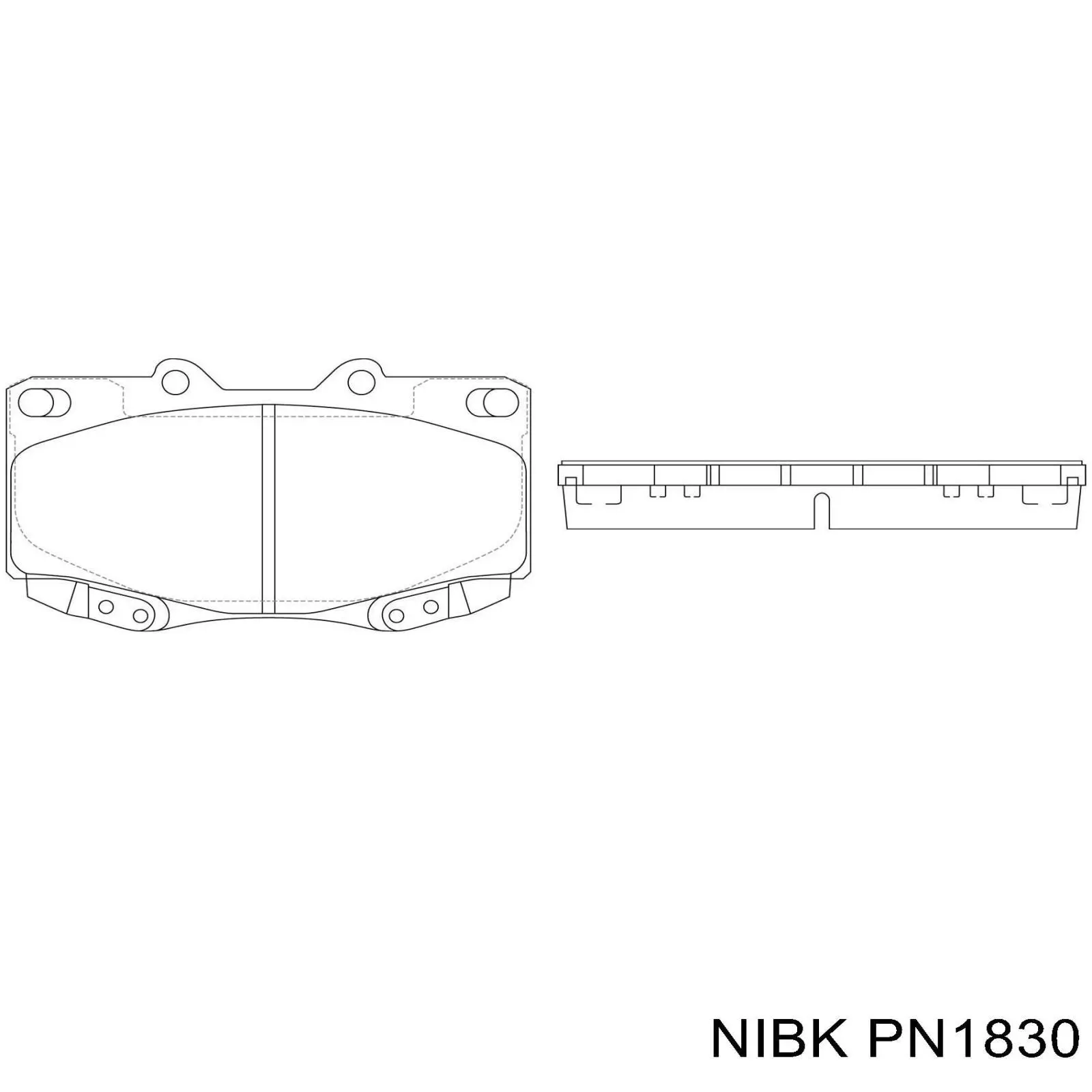 Pastillas de freno delanteras NIBK PN1830