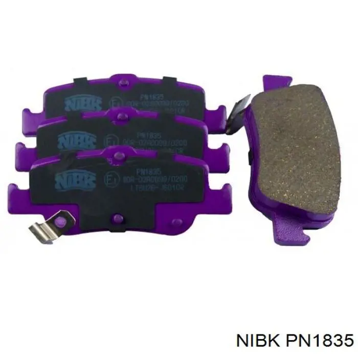 Pastillas de freno traseras PN1835 Nibk