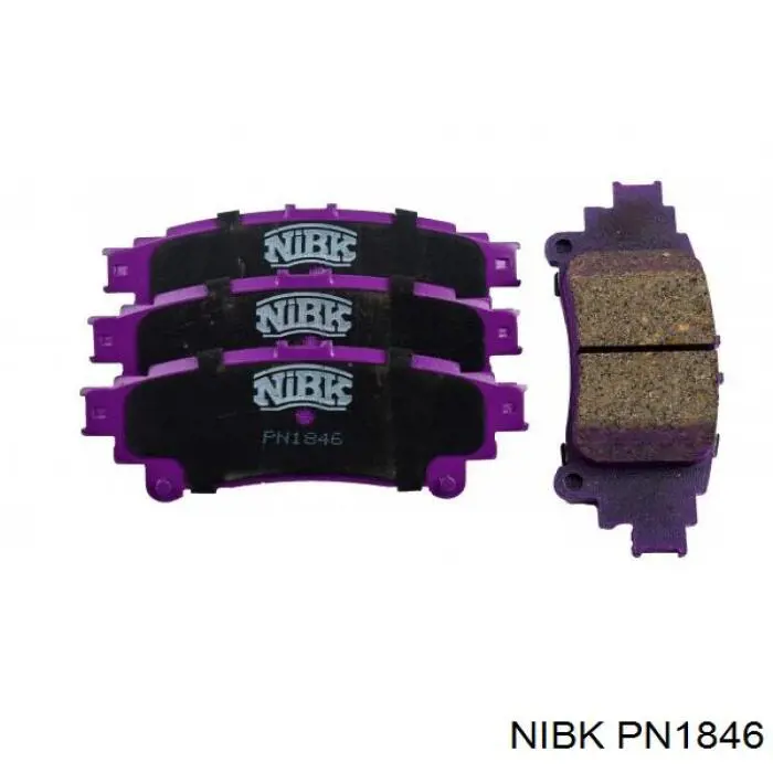Comprar PN1846 Nibk Pastillas de freno traseras
