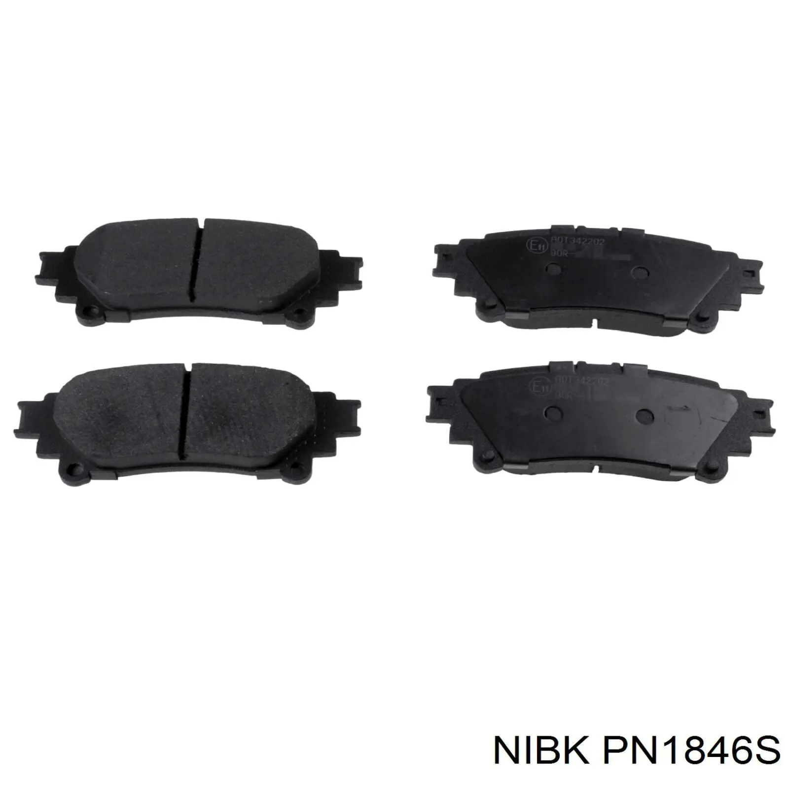 PN1846S Nibk pastillas de freno traseras