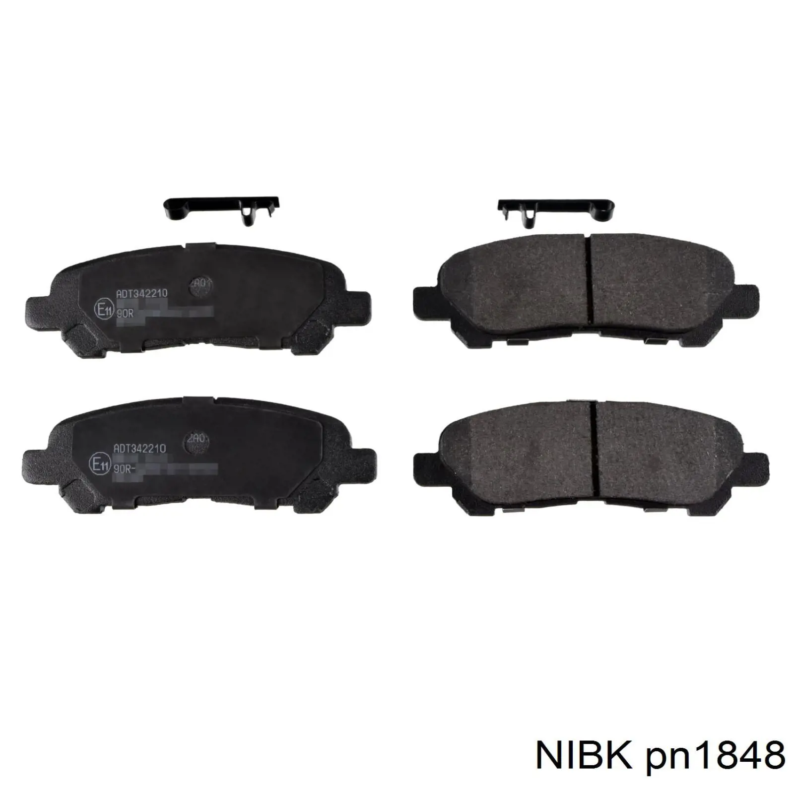 Pastillas de freno traseras de disco NIBK PN1848
