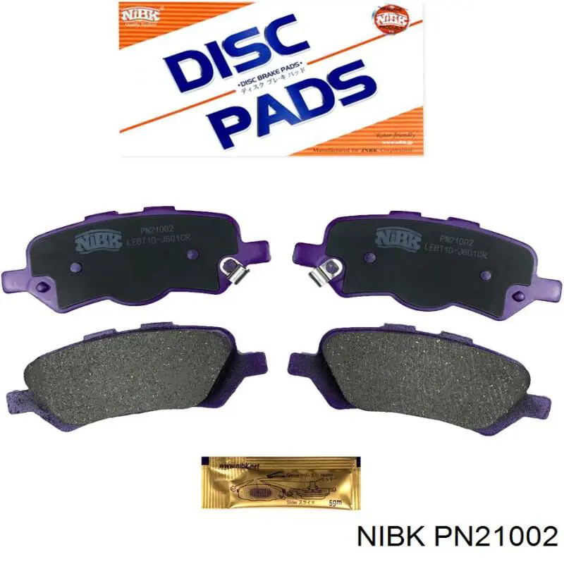 Pastillas traseras de freno Nibk PN21002 precio, desde 45,21 EUR