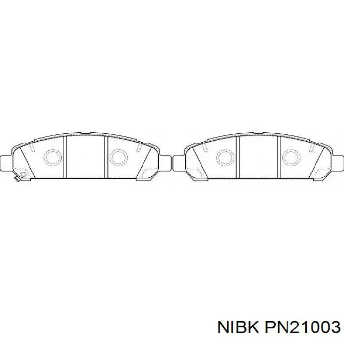 PN21003 Nibk pastillas de freno delanteras