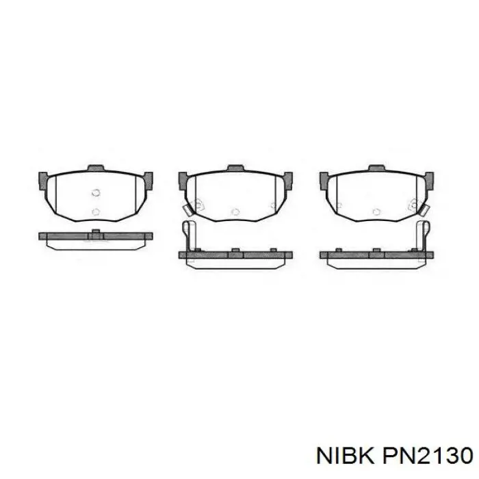 Pastillas traseras de freno Nibk PN2130 precio, desde 17,71 EUR