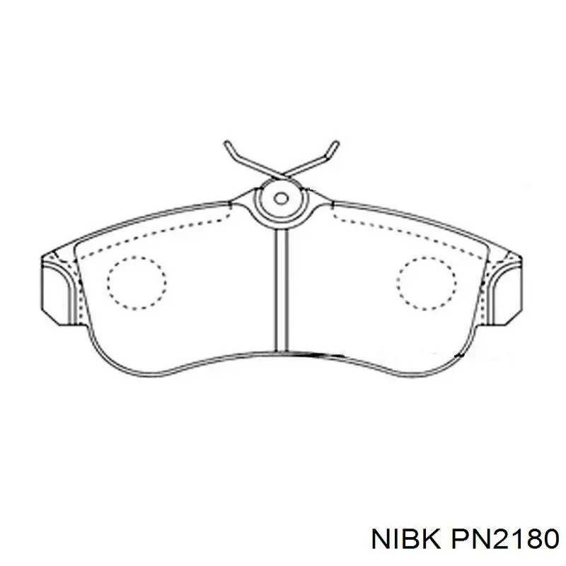 PN2180 Nibk pastillas de freno delanteras