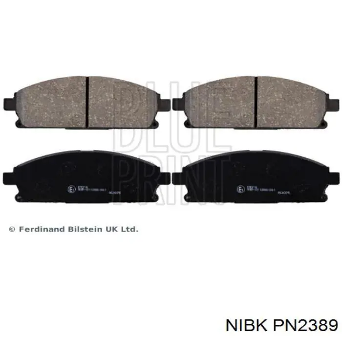 PN2389 Nibk Pastillas delanteras
