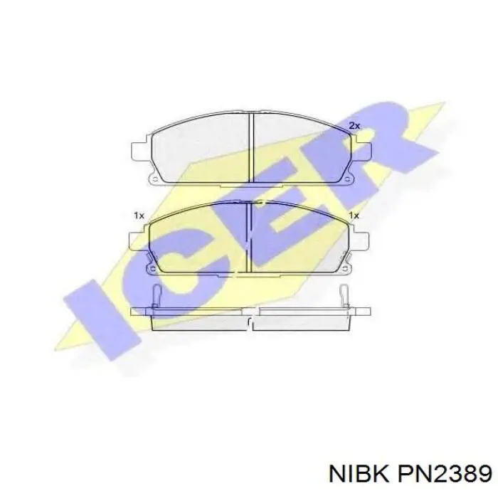 Pastillas freno delanteras Nibk PN2389 precio, desde 29,46 EUR