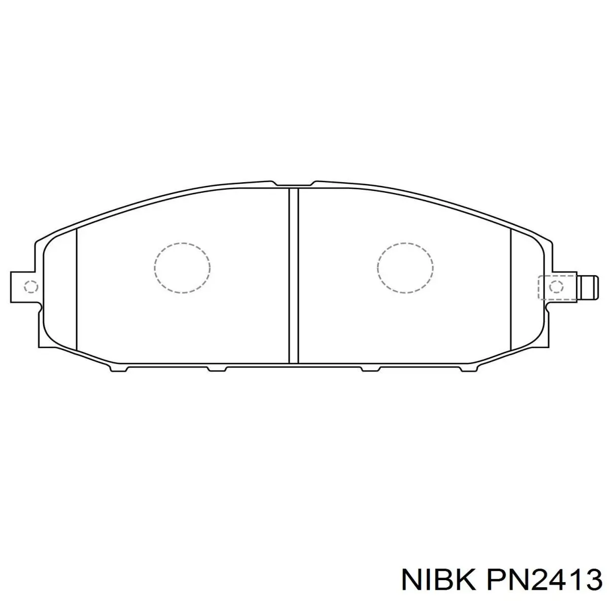 PN2413 Nibk pastillas de freno delanteras
