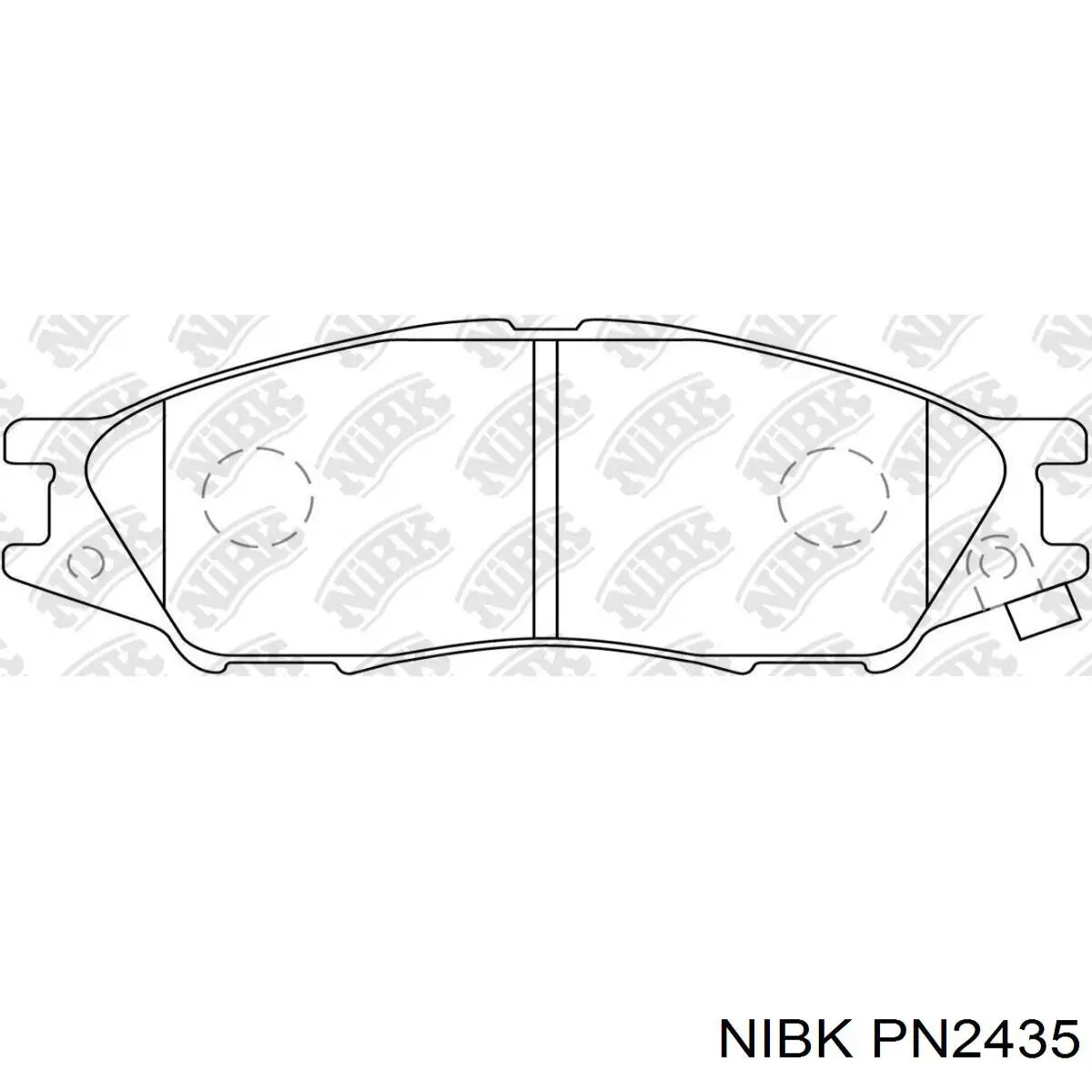 PN2435 Nibk Pastillas delanteras