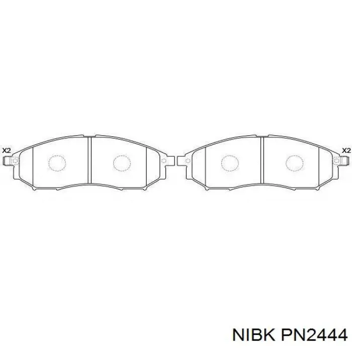 Comprar PN2444 Nibk Pastillas delanteras de freno