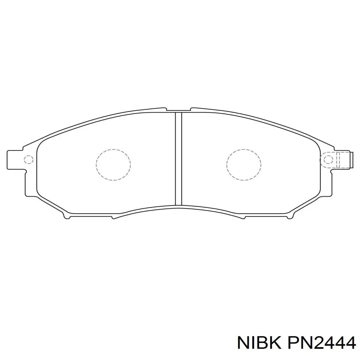 Pastillas de freno PN2444 Nibk