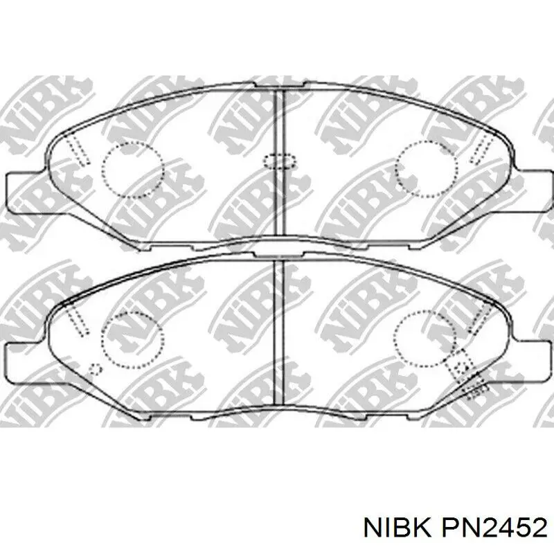 Pastillas de freno PN2452 Nibk