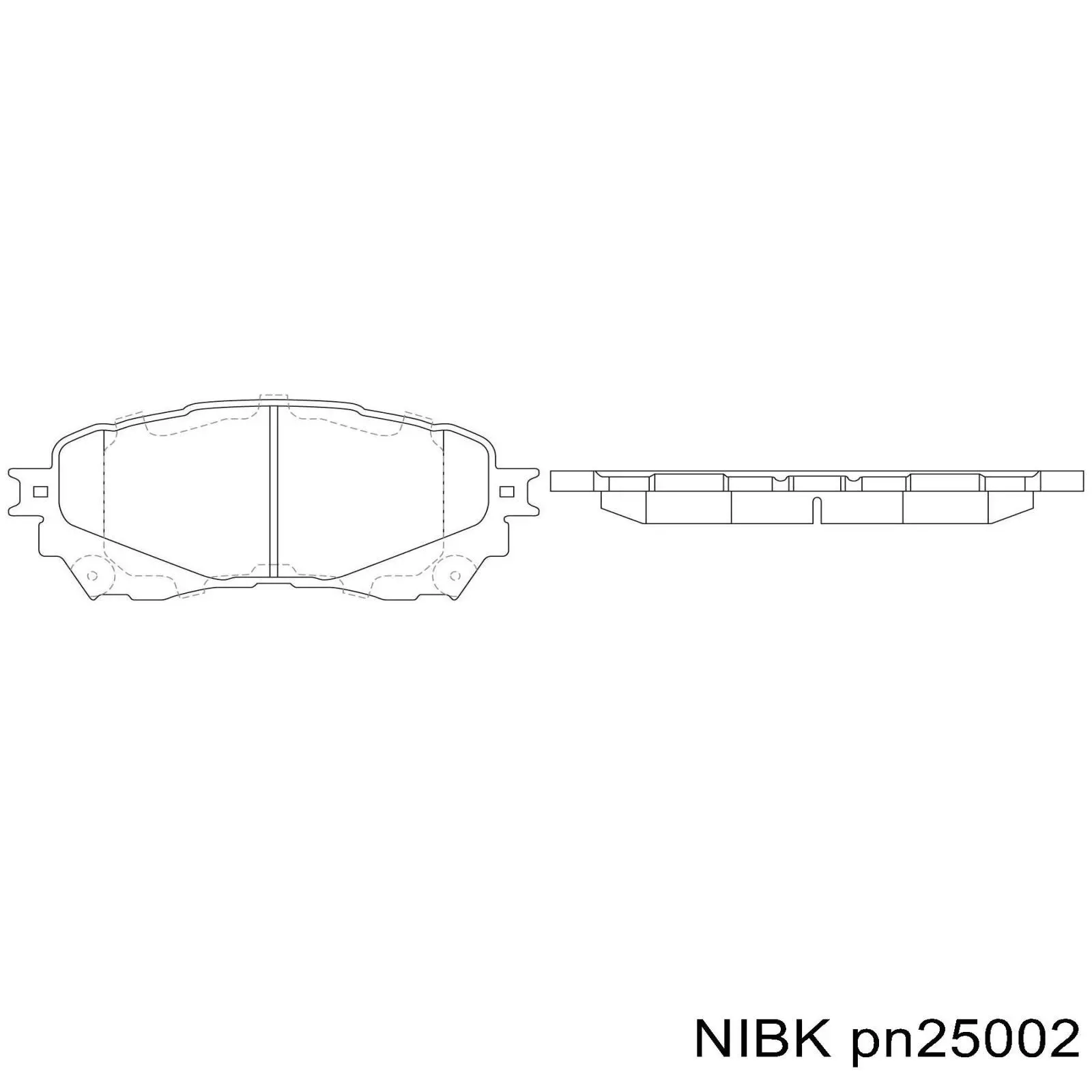 Pastillas de freno delanteras de disco NIBK PN25002
