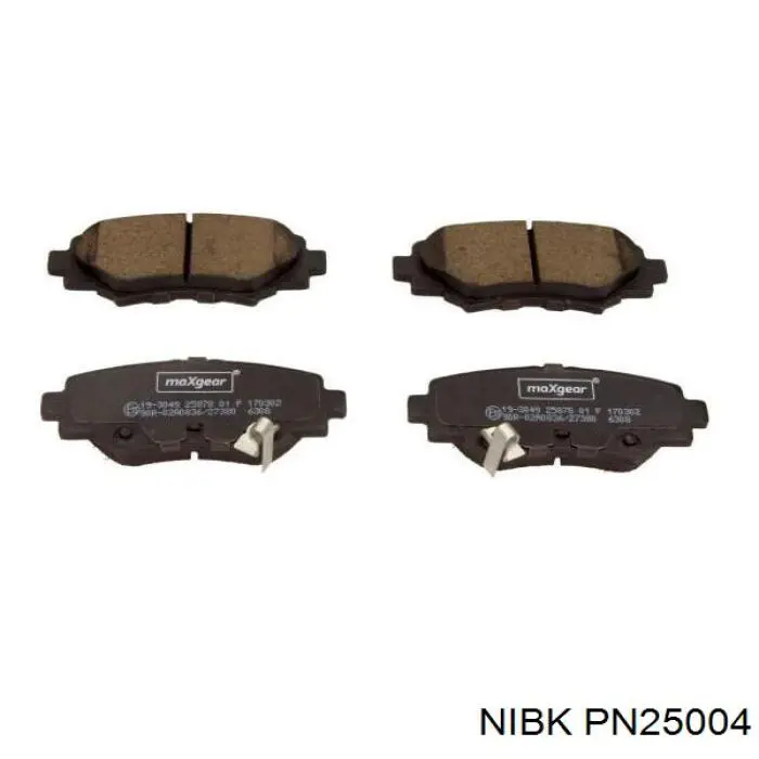 PN25004 Nibk pastillas de freno traseras