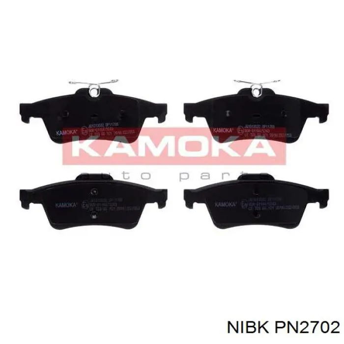 Pastillas de freno traseras PN2702 Nibk