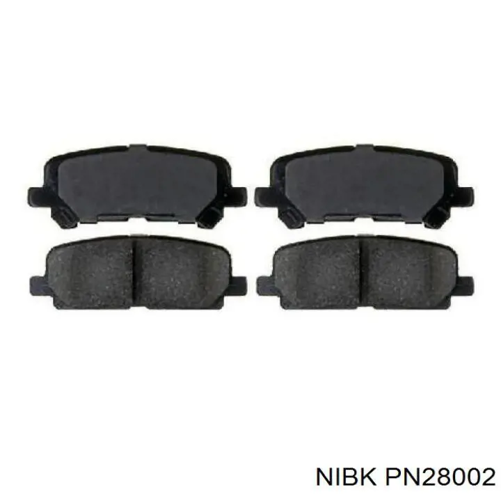 PN28002 Nibk pastillas de freno traseras