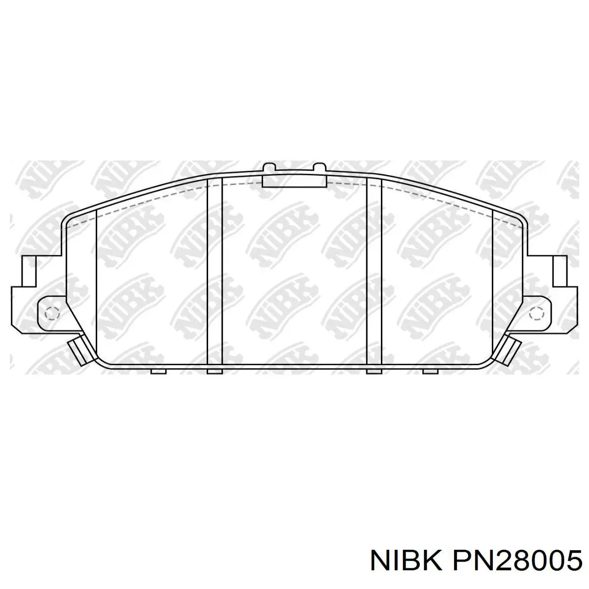 Comprar PN28005 Nibk Pastillas delanteras de freno