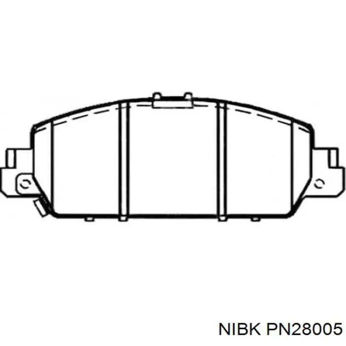 PN28005 Nibk pastillas de freno delanteras