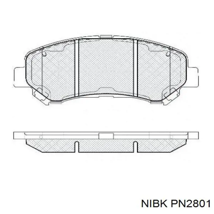 PN2801 Nibk pastillas de freno delanteras