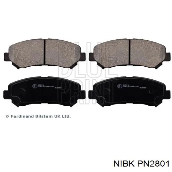 Pastillas de freno PN2801 Nibk