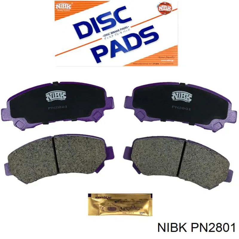 Comprar PN2801 Nibk Pastillas delanteras de freno