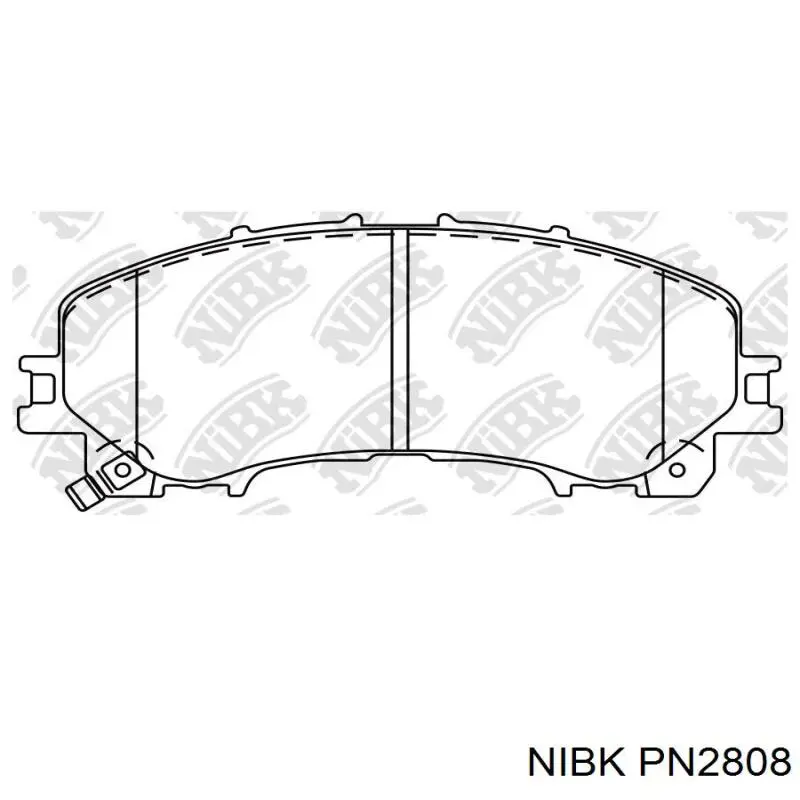 PN2808 Nibk Pastillas delanteras