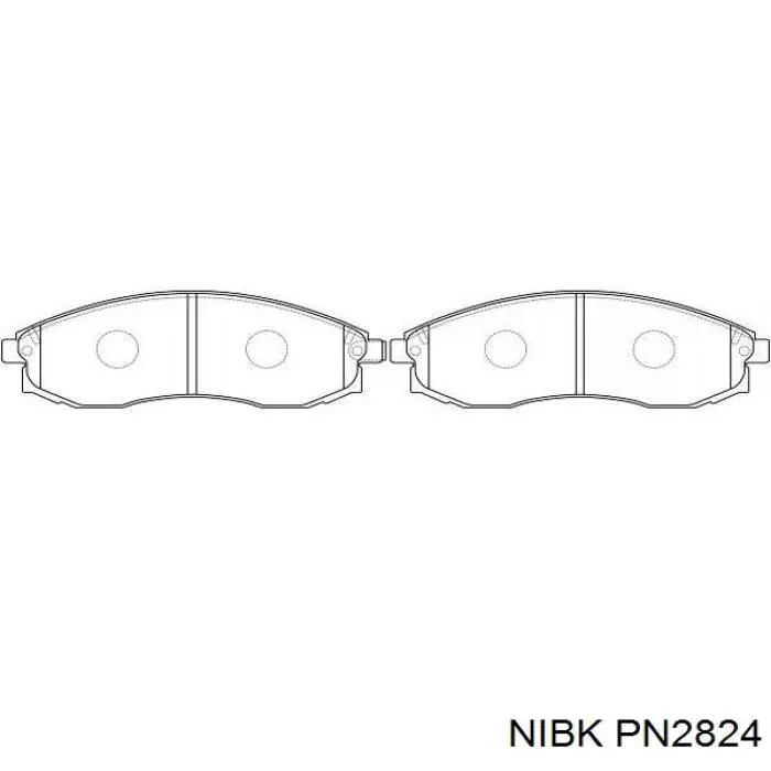 PN2824 Nibk pastillas de freno delanteras