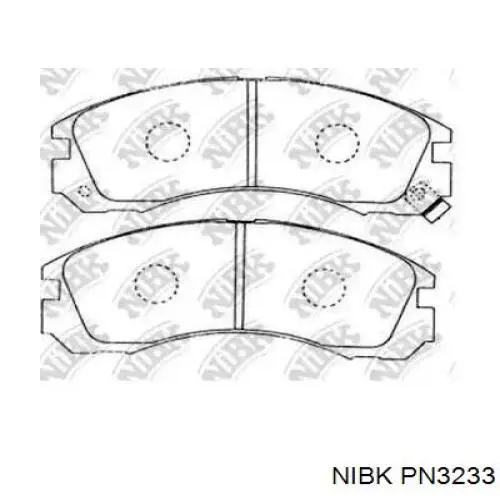 PN3233 Nibk Pastillas delanteras