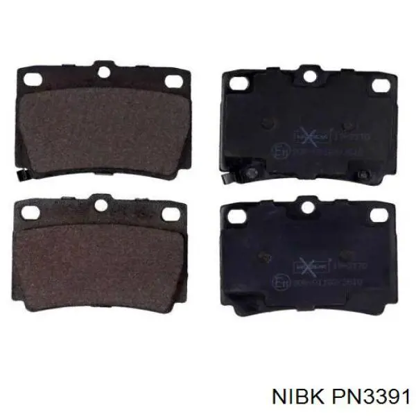 PN3391 Nibk Pastillas freno traseras