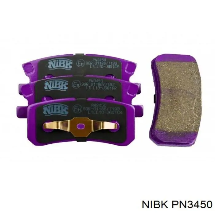 Comprar PN3450 Nibk Pastillas de freno traseras