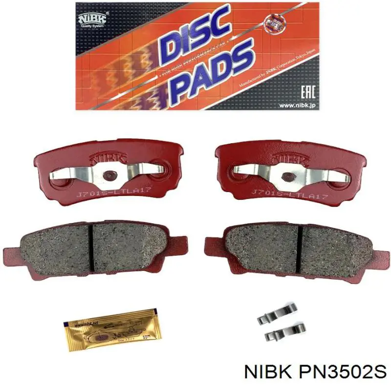 PN3502S Nibk pastillas de freno traseras