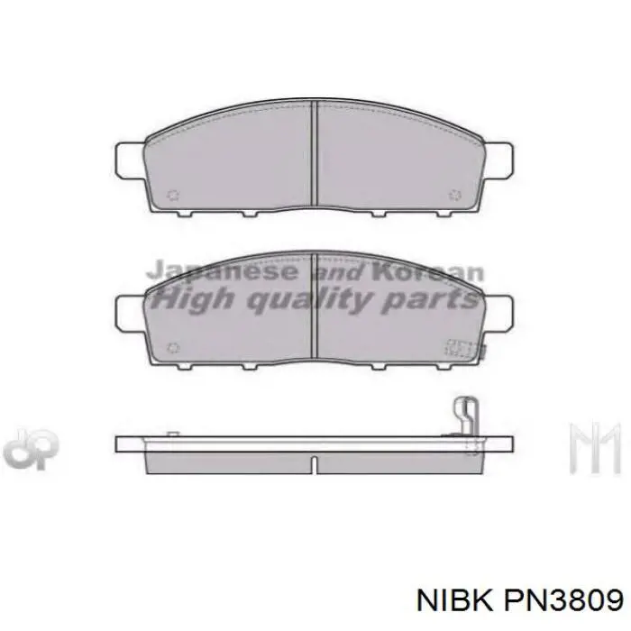Comprar PN3809 Nibk Pastillas delanteras de freno